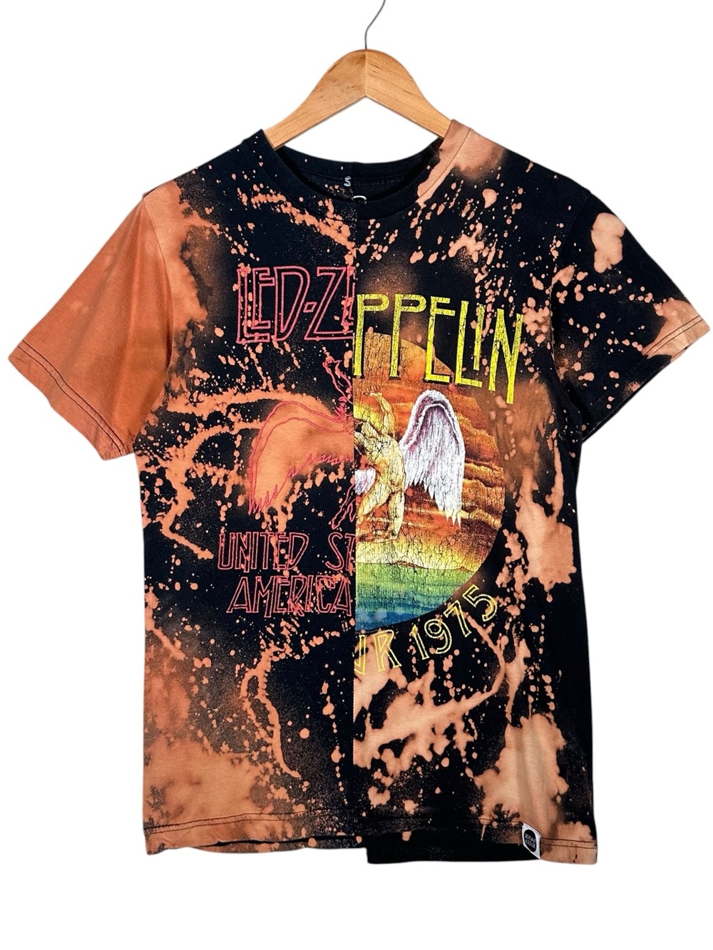 VINTAGE LED ZEPPELIN United States Tour 1975 Band T-Shirt - Picture 8 of 8